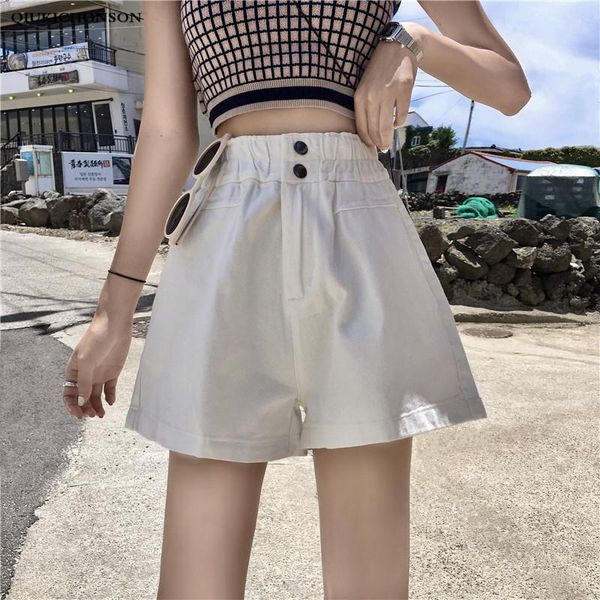 women elastic high waist shorts korean fashion summer wide leg casual loose white black women's
women elastic high waist shorts korean fashion summer wide leg casual loose white black women's