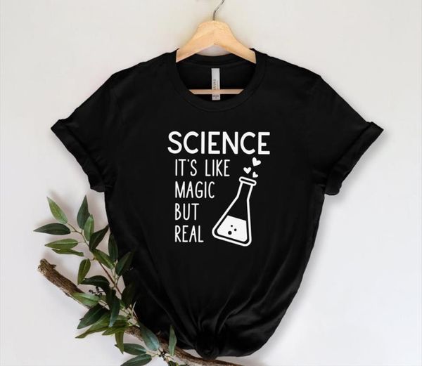 science like magic but women t shirts real print cotton casual funny lady yong girl tee a 1223, White
science like magic but women t shirts real print cotton casual funny lady yong girl tee a 1223, White