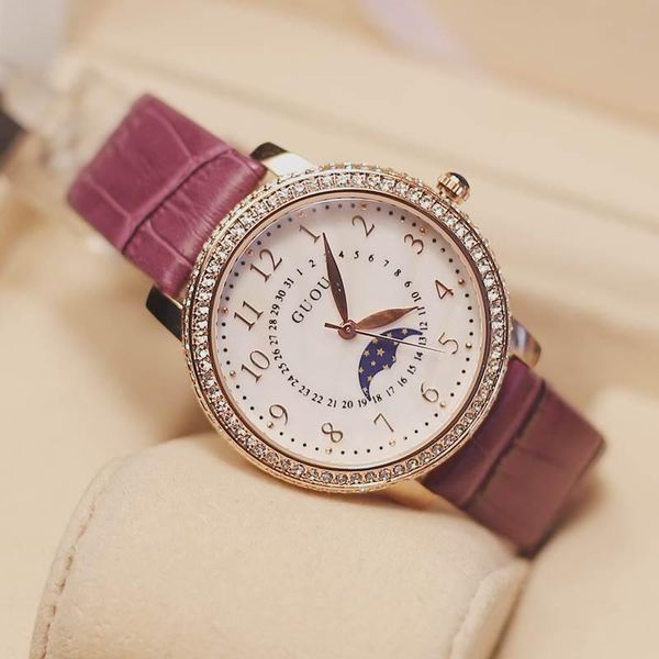 wristwatches hk fashion brand genuine leather band gift watch luxury diamonds ladies gfit quartz dress mujer relojes, Slivery;brown
wristwatches hk fashion brand genuine leather band gift watch luxury diamonds ladies gfit quartz dress mujer relojes, Slivery;brown