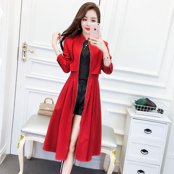 women's jackets 2021 spring summer long jacket womens vintage loose windbreaker basic coats ladies harajuku outerwear chaqueta mujer, Black;brown
women's jackets 2021 spring summer long jacket womens vintage loose windbreaker basic coats ladies harajuku outerwear chaqueta mujer, Black;brown