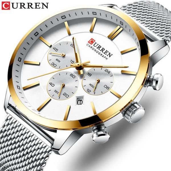 wristwatches 2021 curren watch men chronograph quartz business mens watches waterproof wrist reloj hombre saat, Slivery;brown
wristwatches 2021 curren watch men chronograph quartz business mens watches waterproof wrist reloj hombre saat, Slivery;brown