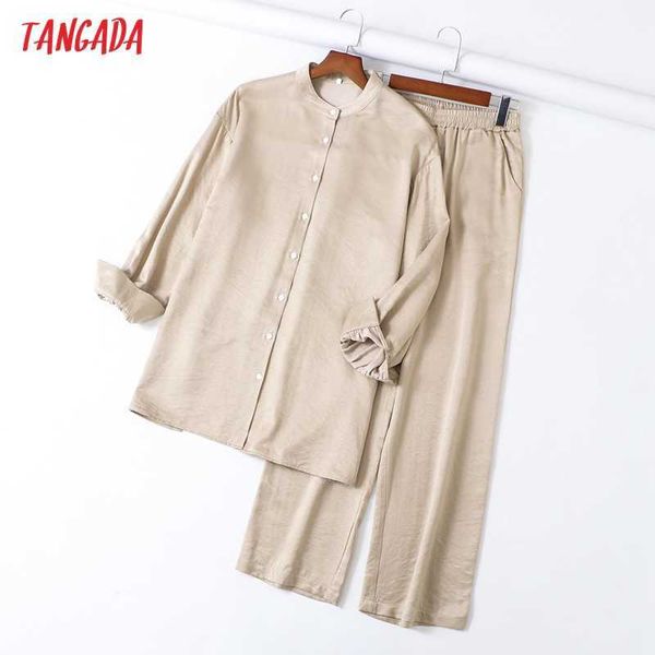 tangada women tracksuit sets oversized blouse and wide leg pants 2 pieces sets sets 6l40 210929, White
tangada women tracksuit sets oversized blouse and wide leg pants 2 pieces sets sets 6l40 210929, White