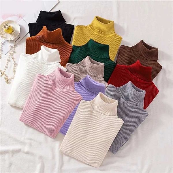 jmprs turtleneck women knitted pullovers sweater fashion autumn winter soft jumper korean slim long sleeve girls basic 211218, White;black
jmprs turtleneck women knitted pullovers sweater fashion autumn winter soft jumper korean slim long sleeve girls basic 211218, White;black