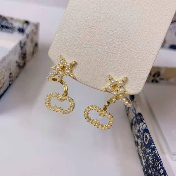 aaa designer jewelry new fashion ear clip 925 silver needle pearl earring female geometric letter earrings, Golden
aaa designer jewelry new fashion ear clip 925 silver needle pearl earring female geometric letter earrings, Golden