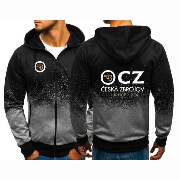 men's hoodies & sweatshirts 2021 spring and autumn cz ceska zbrojovka czech firearms logo printed zipper jacket casual gradient color, Black
men's hoodies & sweatshirts 2021 spring and autumn cz ceska zbrojovka czech firearms logo printed zipper jacket casual gradient color, Black
