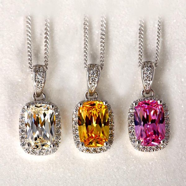 pendant necklaces luxury female white/pink/yellow pendants silver color chain necklace big zircon stone for women
pendant necklaces luxury female white/pink/yellow pendants silver color chain necklace big zircon stone for women