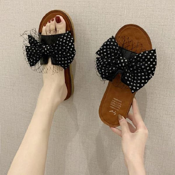slippers women summer cute bow outdoor non-slip 2021 sandals and outer wear women's shoes, Black
slippers women summer cute bow outdoor non-slip 2021 sandals and outer wear women's shoes, Black