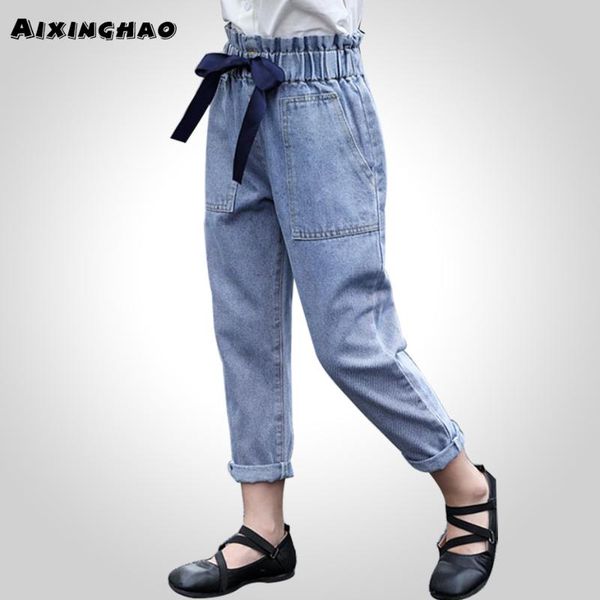 jeans for girl big bow children's high waist gilr teenage clothing 6 8 10 12 14, Blue
jeans for girl big bow children's high waist gilr teenage clothing 6 8 10 12 14, Blue