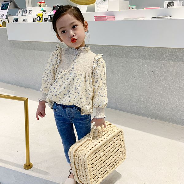 2021 spring girls kid floral blouses 100% cotton shirt ruffles sweet shirts children casual clothing 2-8y, White;black
2021 spring girls kid floral blouses 100% cotton shirt ruffles sweet shirts children casual clothing 2-8y, White;black