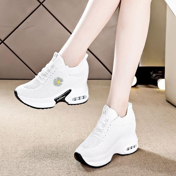 dress shoes dad women's casual sports white thick bottom increased breathable mesh wedges for women gnyj, Black
dress shoes dad women's casual sports white thick bottom increased breathable mesh wedges for women gnyj, Black