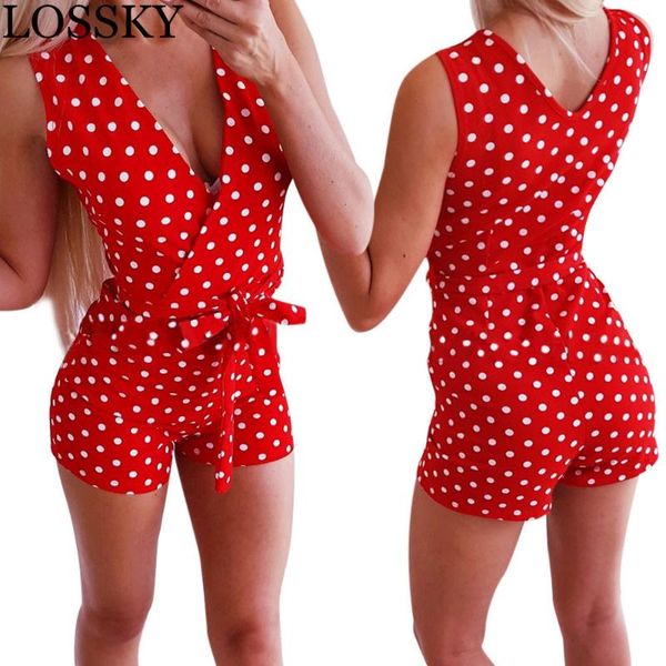 women's jumpsuits & rompers polka dot red playsuits wrap v neck sleeve summer beach vacation short female holiday belt, Black;white
women's jumpsuits & rompers polka dot red playsuits wrap v neck sleeve summer beach vacation short female holiday belt, Black;white