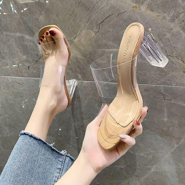 slippers transparent high heels women square toe sandals summer shoes woman clear pumps wedding jelly buty damskie, Black
slippers transparent high heels women square toe sandals summer shoes woman clear pumps wedding jelly buty damskie, Black