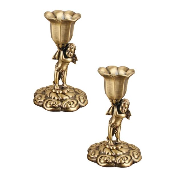 candle holders 2pcs metal angel holder vintage candlestick delicate deskstick 
candle holders 2pcs metal angel holder vintage candlestick delicate deskstick