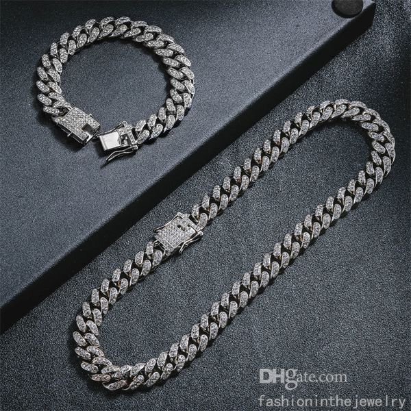 fashion chains designer jewelry luxury miami necklaces and bracelet set wholesale iced out mens hip hop necklace for boys cuban link chains, Silver
fashion chains designer jewelry luxury miami necklaces and bracelet set wholesale iced out mens hip hop necklace for boys cuban link chains, Silver
