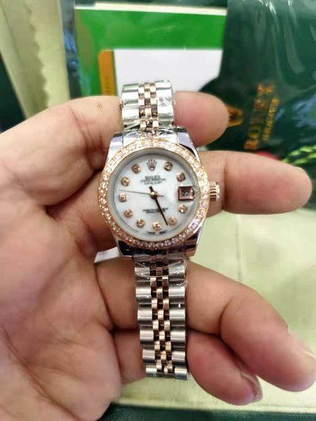 luxury watch quality president diamond bezel women stainless watches womens ladies automatic mechanical wristwatch gift, Slivery;brown
luxury watch quality president diamond bezel women stainless watches womens ladies automatic mechanical wristwatch gift, Slivery;brown