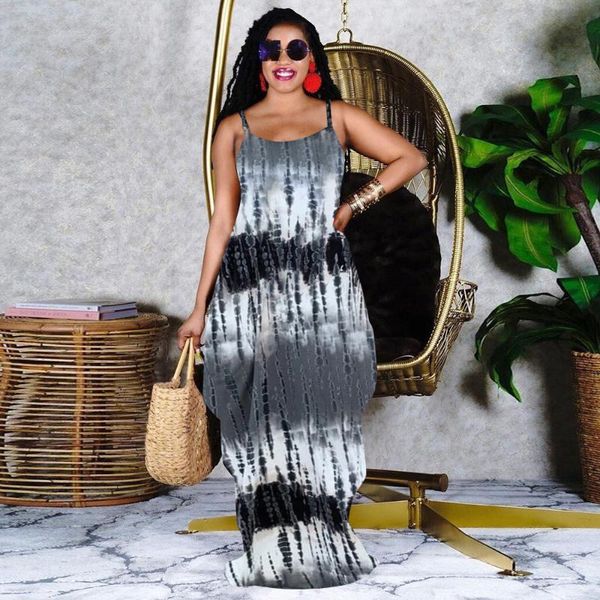 casual dresses donsignet summer fashion women dress printed loose floor-length spaghetti strap for, Black;gray
casual dresses donsignet summer fashion women dress printed loose floor-length spaghetti strap for, Black;gray