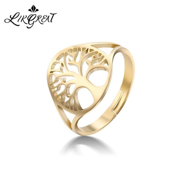 cluster rings likgreat hollow tree of life ring for women men silver gold color stainless steel adjustable fashion jewelry accessories, Golden;silver
cluster rings likgreat hollow tree of life ring for women men silver gold color stainless steel adjustable fashion jewelry accessories, Golden;silver