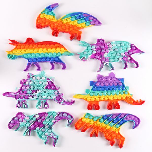 2021 push fidget toys rainbow finger dinosaur large children's puzzle decompression toy silicone bubble
2021 push fidget toys rainbow finger dinosaur large children's puzzle decompression toy silicone bubble