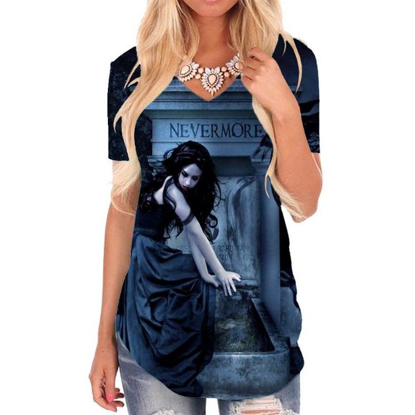 women's t-shirt giyu brand halloween women cosplay t-shirts 3d moon tshirts printed gothic v-neck tshirt womens clothing punk rock, White
women's t-shirt giyu brand halloween women cosplay t-shirts 3d moon tshirts printed gothic v-neck tshirt womens clothing punk rock, White