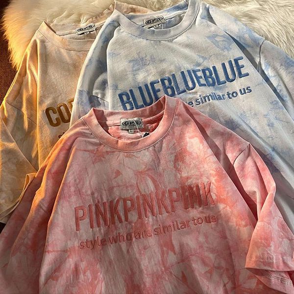women's t-shirt summer tie-dye casual punk short-sleeved plus size harajuku women vintage embroidery kawaii y2k clothing, White
women's t-shirt summer tie-dye casual punk short-sleeved plus size harajuku women vintage embroidery kawaii y2k clothing, White
