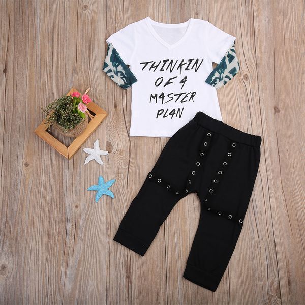 long sleeve t-shirt + pant 2pcs set for baby boys fashion autumn spring clothes, White
long sleeve t-shirt + pant 2pcs set for baby boys fashion autumn spring clothes, White