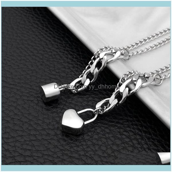 & pendants jewelrylock necklaces womens eternal love pendant stainless steel couple necklace jewelry on the neck gifts for womans aessories, Silver
& pendants jewelrylock necklaces womens eternal love pendant stainless steel couple necklace jewelry on the neck gifts for womans aessories, Silver