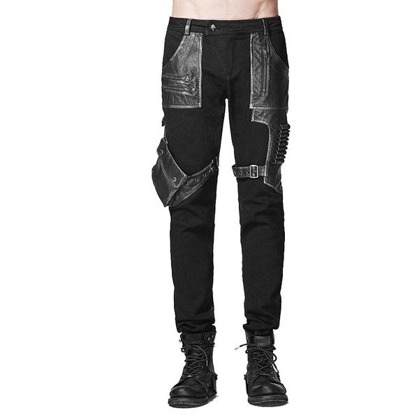 steapunk men's winter pants with pockets mid waist punk unilateral military trousers slimming fitness pencil k-223, Black
steapunk men's winter pants with pockets mid waist punk unilateral military trousers slimming fitness pencil k-223, Black