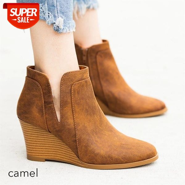 retro women ankle boots pu leather winter shoes wedges shoes ladies high heels bottes femme classic brown botas mujer 2020 #vh9l
retro women ankle boots pu leather winter shoes wedges shoes ladies high heels bottes femme classic brown botas mujer 2020 #vh9l