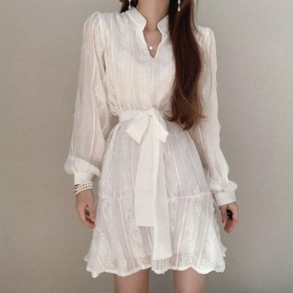 casual dresses autumn slim retro temperament oversize v neck long sleeve bandage dress women mini white bow fashion korean chic wild vestido, Black;gray
casual dresses autumn slim retro temperament oversize v neck long sleeve bandage dress women mini white bow fashion korean chic wild vestido, Black;gray