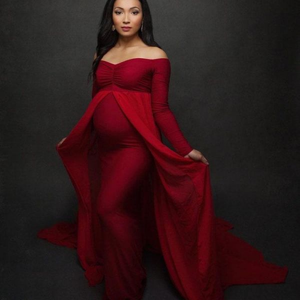 shoulderless long sleeve pregnancy dress pography props maternity maxi gown dresses for po shoot pregnant women clothes, White
shoulderless long sleeve pregnancy dress pography props maternity maxi gown dresses for po shoot pregnant women clothes, White