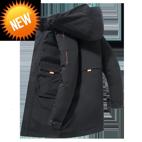 fashion winter white duck down jacket mens warm thick windproof hooded puffer long parkas coats male drawstring outerwear, Black
fashion winter white duck down jacket mens warm thick windproof hooded puffer long parkas coats male drawstring outerwear, Black