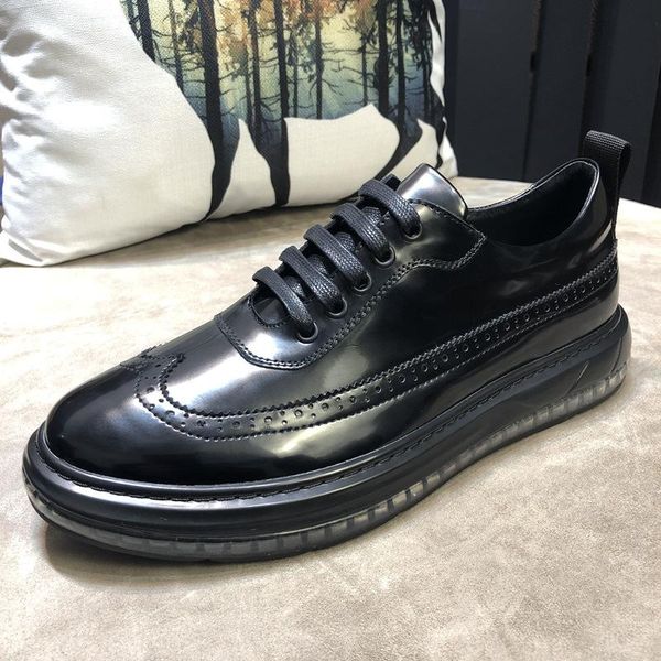 brock carved men's shoes with air cushion sole casual business dress wedding british versatile, Black
brock carved men's shoes with air cushion sole casual business dress wedding british versatile, Black