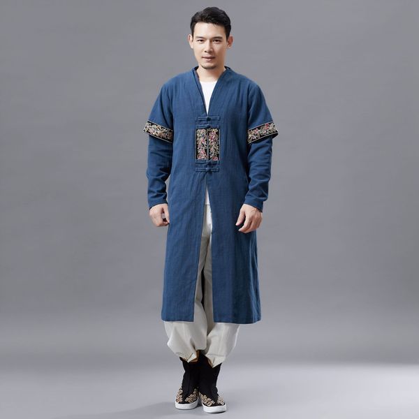 ethnic clothing asian traditional men chinese style embroidered gown autumn cotton linen long robe male hanfu tang suit costume, Red
ethnic clothing asian traditional men chinese style embroidered gown autumn cotton linen long robe male hanfu tang suit costume, Red