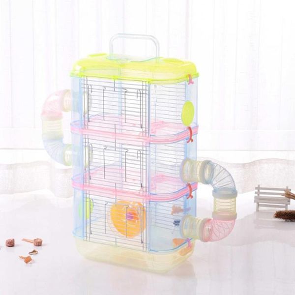 luxury three-layer transparent hamster cage multi layer with tunnel small pet diy house toy animal supplies
luxury three-layer transparent hamster cage multi layer with tunnel small pet diy house toy animal supplies