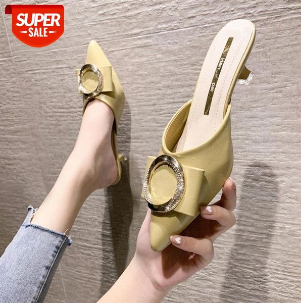 factory korean version of baotou half slippers women's outer wear pointed toe stiletto high heels rhinestone shoes #jz4b, Black
factory korean version of baotou half slippers women's outer wear pointed toe stiletto high heels rhinestone shoes #jz4b, Black