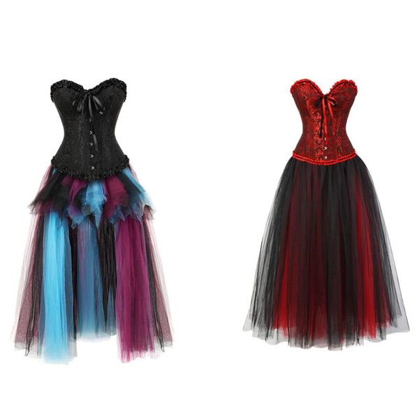 bustiers & corsets women's high low tulle long skirt asymmetrical tutu halloween costume lace full corset plus size, Black;white
bustiers & corsets women's high low tulle long skirt asymmetrical tutu halloween costume lace full corset plus size, Black;white