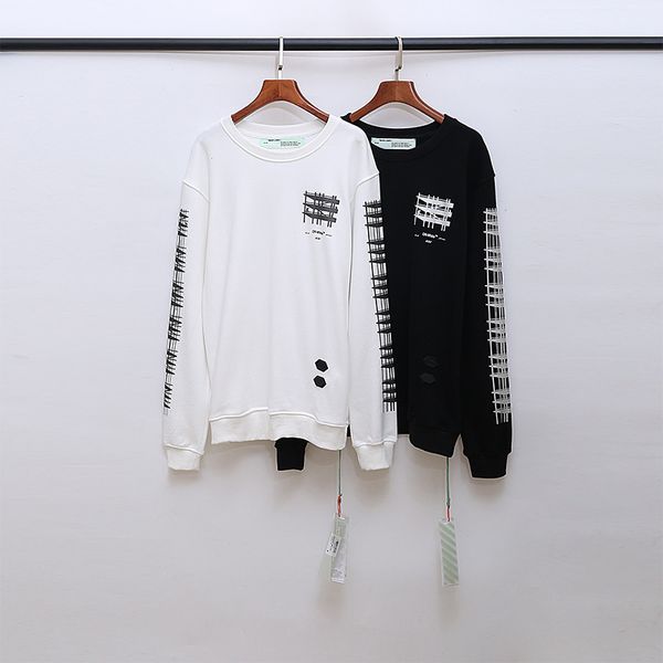 19 and winter fashion brand autumn off o new reflective thorn arrstyle round neck loose pullover casual sweater, Black
19 and winter fashion brand autumn off o new reflective thorn arrstyle round neck loose pullover casual sweater, Black