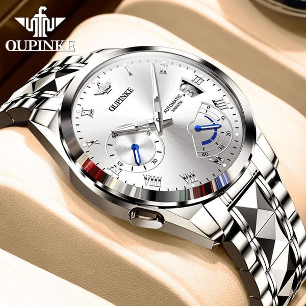 wristwatches oupinke mechanical watch men automatic waterproof original genuine business wristwatch relogio masculino, Slivery;brown
wristwatches oupinke mechanical watch men automatic waterproof original genuine business wristwatch relogio masculino, Slivery;brown