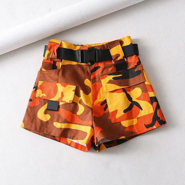 women's shorts fashion high waist camouflage women streetwear army cargo biker korean belt cotton 2021, White;black
women's shorts fashion high waist camouflage women streetwear army cargo biker korean belt cotton 2021, White;black