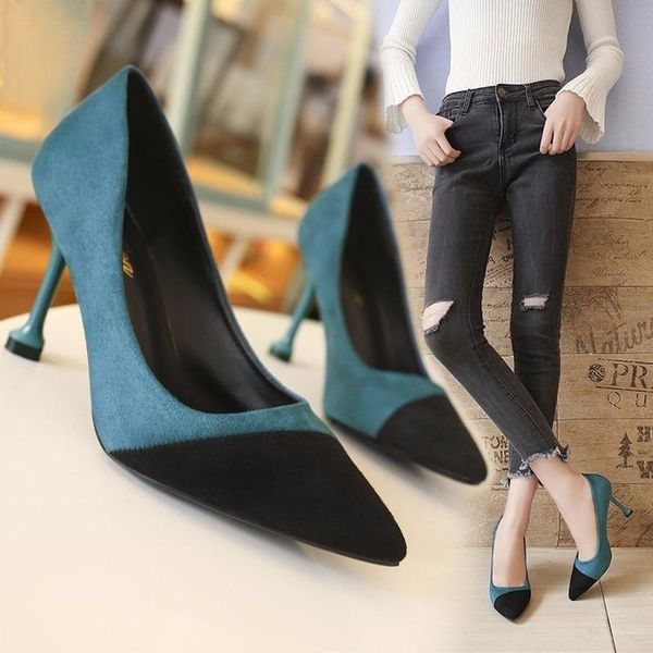 dress shoes 2021 pointed toe ladies woman pumps mixed color flock women slip on shallow thin high heels casual, Black
dress shoes 2021 pointed toe ladies woman pumps mixed color flock women slip on shallow thin high heels casual, Black