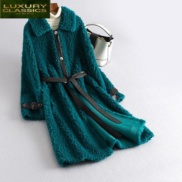 women's fur & faux female coat real vintage long sheep shearing jacket women clothes 2021 korean elegant 100% wool hiver 2051, Black
women's fur & faux female coat real vintage long sheep shearing jacket women clothes 2021 korean elegant 100% wool hiver 2051, Black