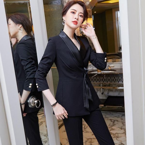 fashion business wear women's suit korean style high-end manager ropa formal mujer pants blazer women set two piece, White
fashion business wear women's suit korean style high-end manager ropa formal mujer pants blazer women set two piece, White