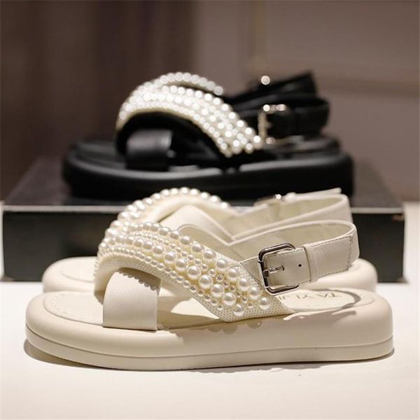 sandals summer trends women flat platform shoes pearl embroidery thick-soled casual roman ladies designer, Black
sandals summer trends women flat platform shoes pearl embroidery thick-soled casual roman ladies designer, Black