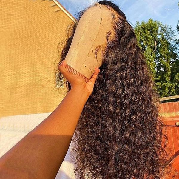 royal hair brazilian water curly 13x4 lace front human wigs 10~ 30inch deep wave long frontal wig for black women1, Black;brown
royal hair brazilian water curly 13x4 lace front human wigs 10~ 30inch deep wave long frontal wig for black women1, Black;brown