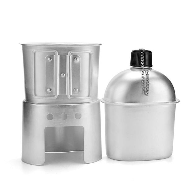 water bottle heavy cover army aluminum cooking cup military canteen camping hiking survival kettle outdoor tableware
water bottle heavy cover army aluminum cooking cup military canteen camping hiking survival kettle outdoor tableware