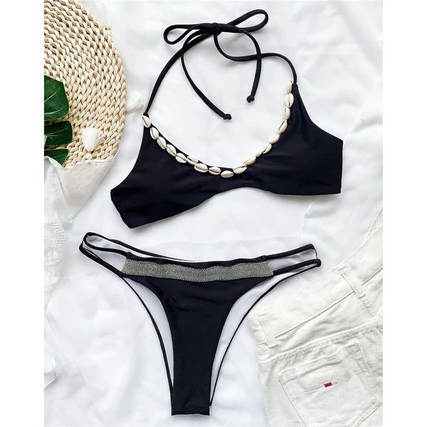 brazilian bikini women swimwear female swimsuit two-pieces bikini set shell decor halter bather bathing suit swim k2498
brazilian bikini women swimwear female swimsuit two-pieces bikini set shell decor halter bather bathing suit swim k2498