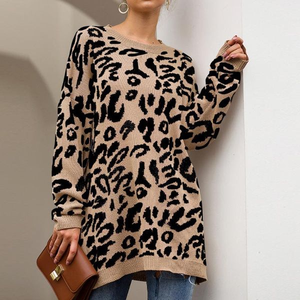 women's sweaters women leopard print o neck long sleeve standard pullover lady outwear knitting sweater s-xl wdc2901, White;black 
women's sweaters women leopard print o neck long sleeve standard pullover lady outwear knitting sweater s-xl wdc2901, White;black