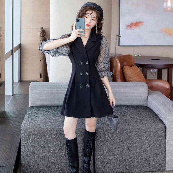 comfortable double dress formal fashion temperamental perspective fresh sleeves cute mini to, Black;gray
comfortable double dress formal fashion temperamental perspective fresh sleeves cute mini to, Black;gray