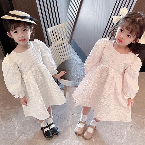 girl's dresses dress 2021 spring and autumn long-sleeved baby children's princess solid color puff sleeve for girl clothes, Red;yellow
girl's dresses dress 2021 spring and autumn long-sleeved baby children's princess solid color puff sleeve for girl clothes, Red;yellow