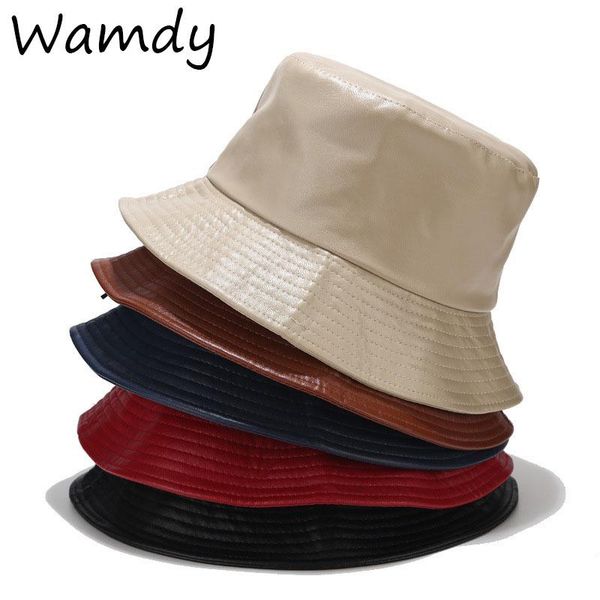 wide brim hats 2021 faux leather bucket hat women pu and cotton solid sun fashion bob panama autumn outdoors waterproof fisherman, Blue;gray
wide brim hats 2021 faux leather bucket hat women pu and cotton solid sun fashion bob panama autumn outdoors waterproof fisherman, Blue;gray